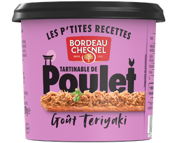 Tartinable de poulet goût teriyaki